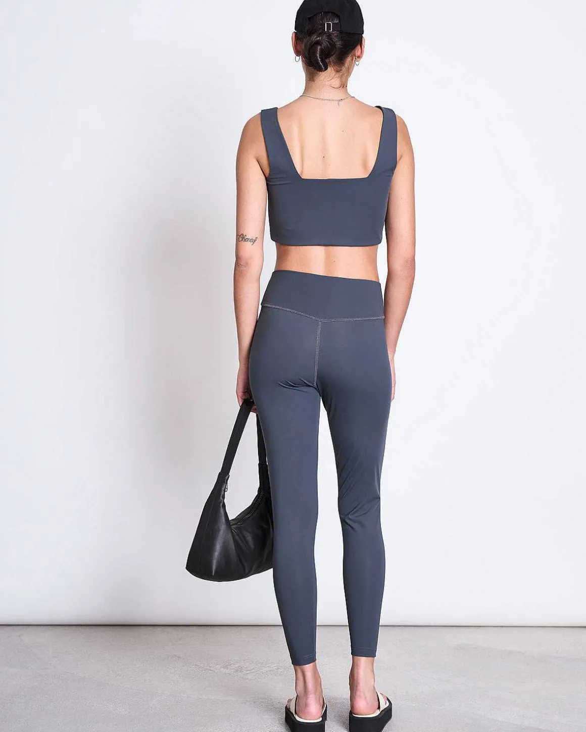 Active Leggings Hallin Solid Grey