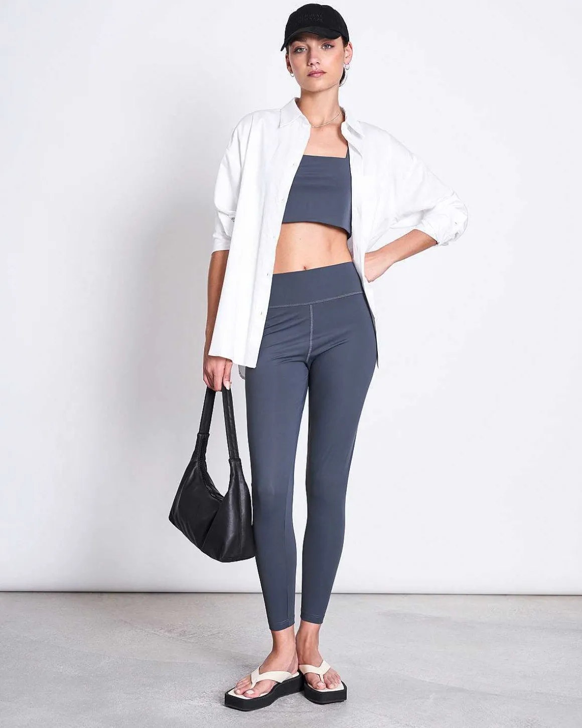 Active Leggings Hallin Solid Grey