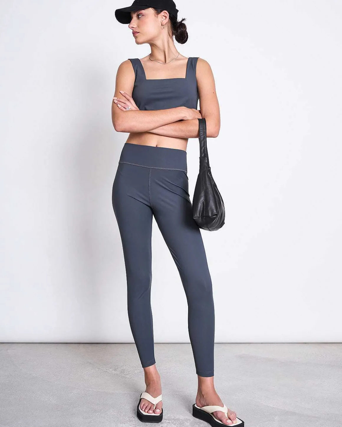 Active Leggings Hallin Solid Grey