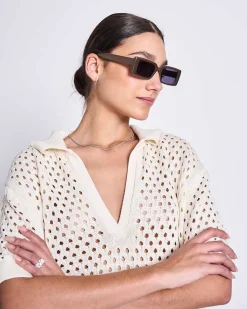 Ajour T-Shirt Gills Offwhite Gots