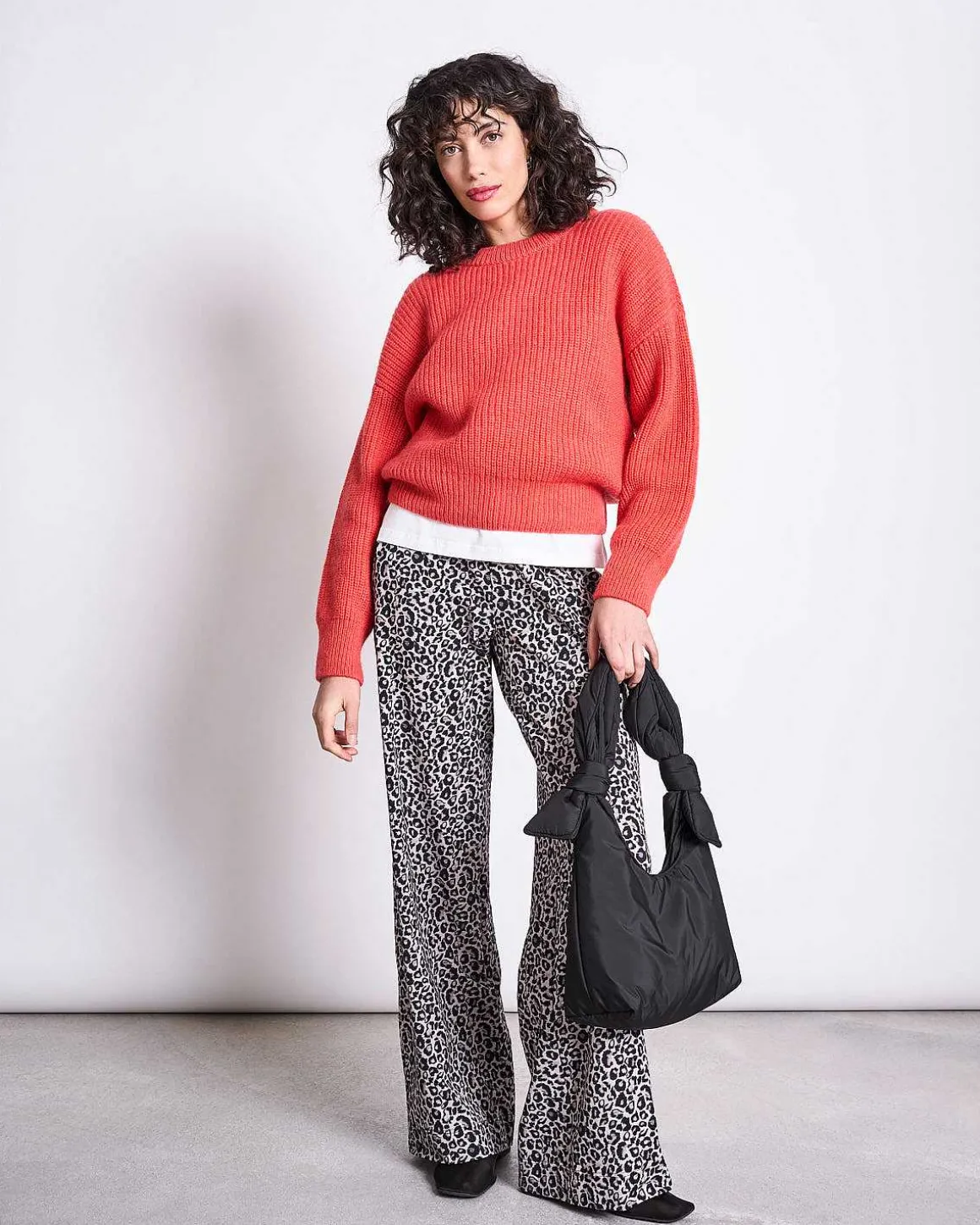 Bag Biwa Puffy Mini Black