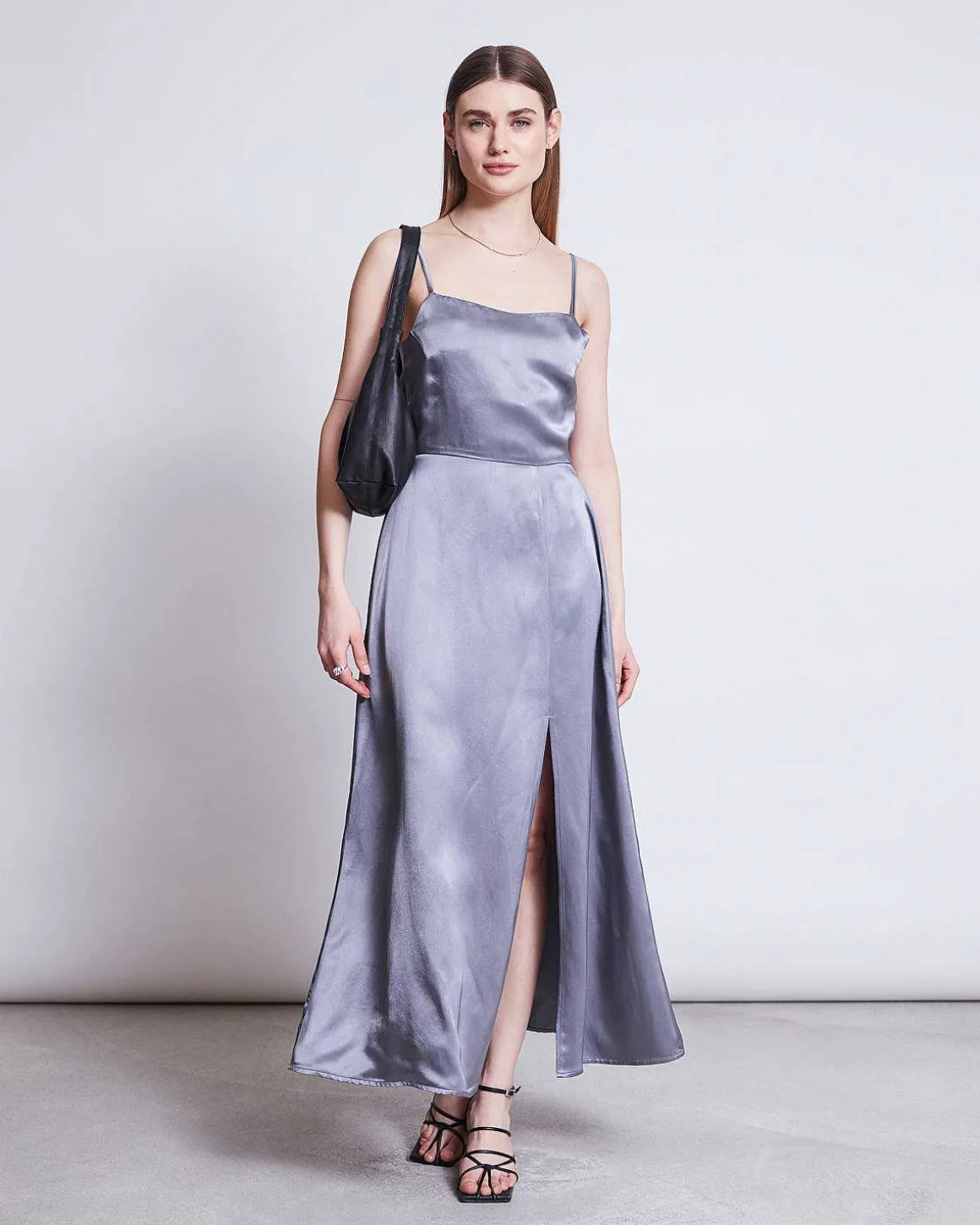 Bow Dress Ellara Blue Silver