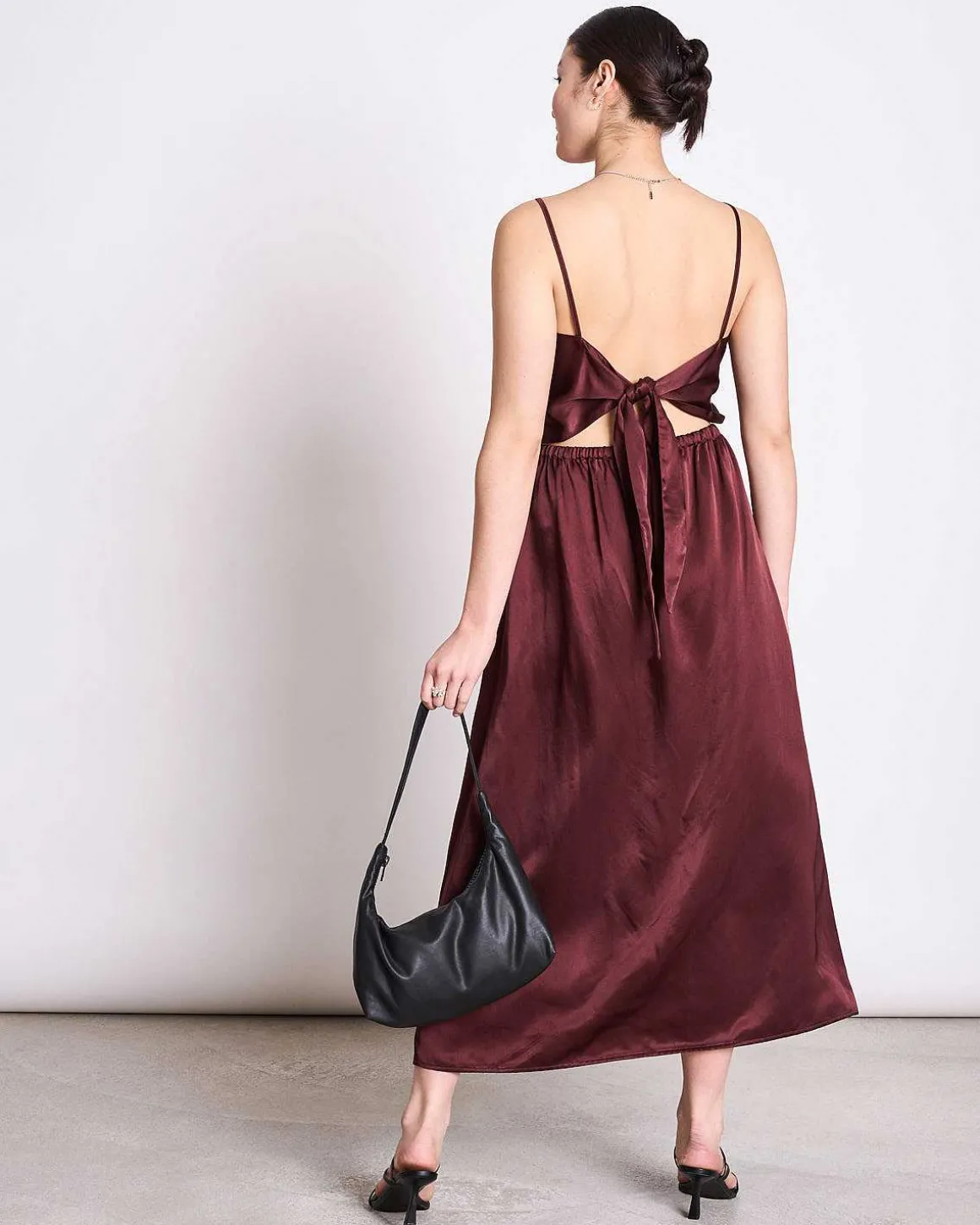 Bow Dress Ellara Intense Rust