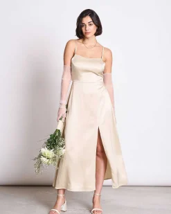 Bow Dress Ellara Ivory