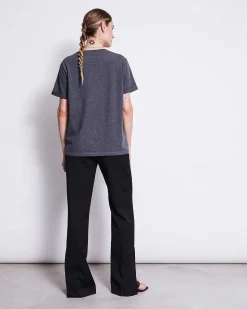 Brushed T-Shirt Boy Dark Grey Gots