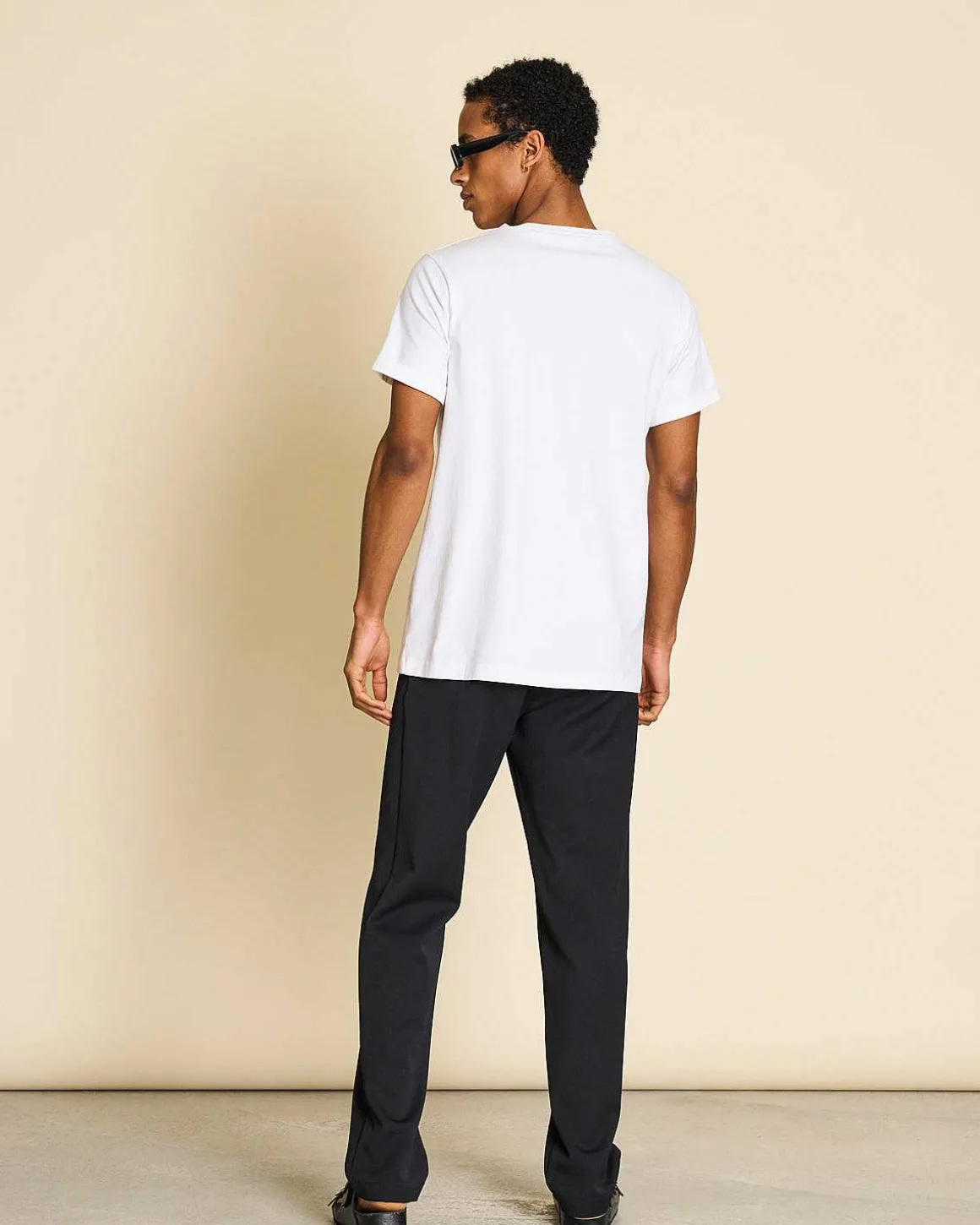 Brushed T-Shirt Boy Plain White For Men