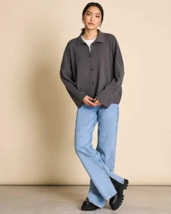 Cardigan Anjo Dark Grey Gots