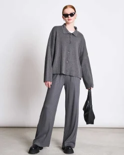 Cardigan Anjo Dark Grey Gots