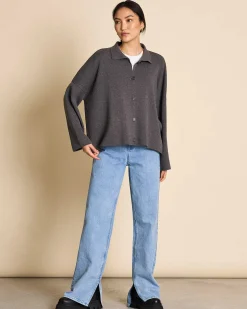 Cardigan Anjo Dark Grey Gots