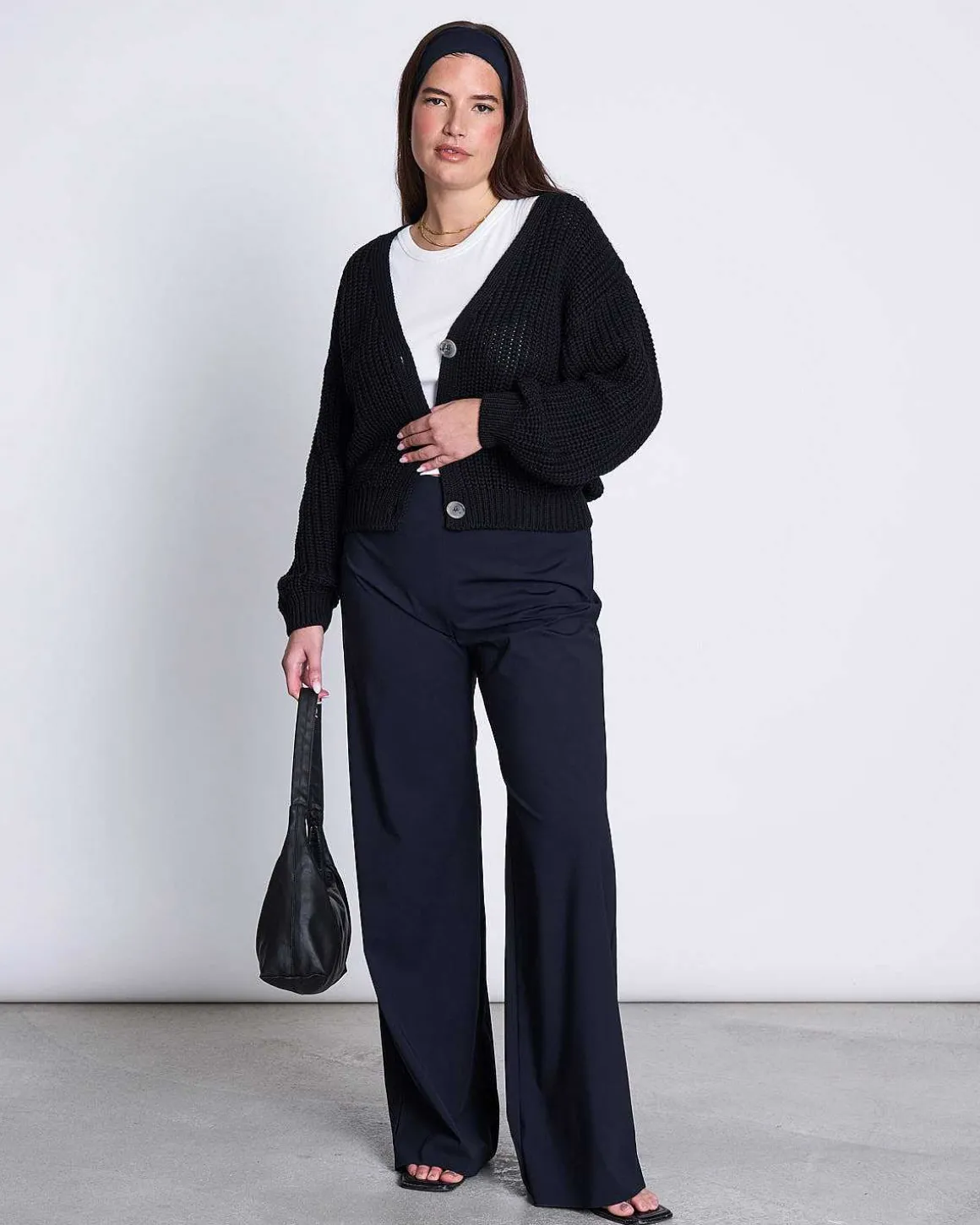 Chunky Cardigan Lena Black Gots