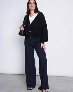 Chunky Cardigan Lena Black Gots