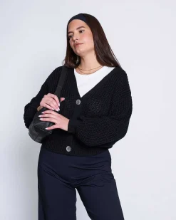 Chunky Cardigan Lena Black Gots