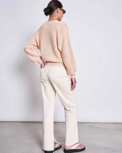 Chunky Cardigan Lena Cantaloupe Gots