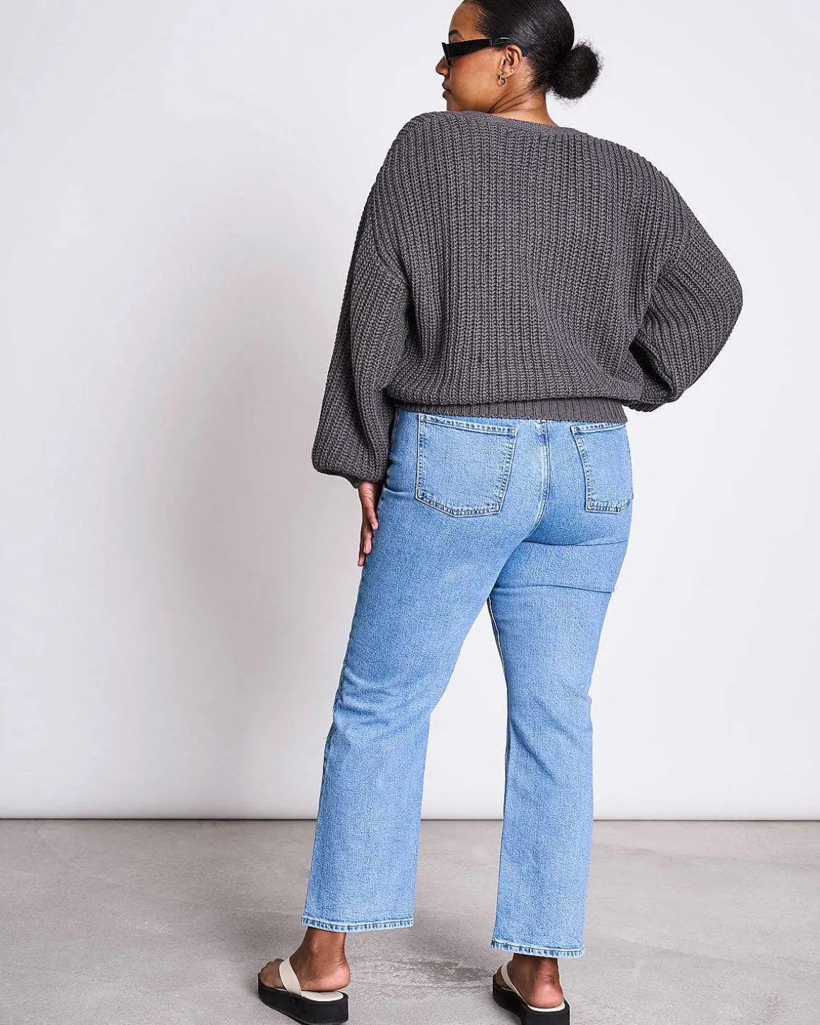 Chunky Cardigan Lena Dark Grey Gots