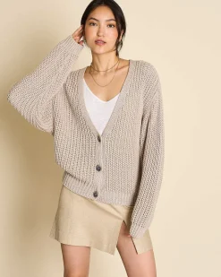 Chunky Cardigan Lena Ivory Gots