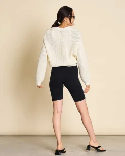 Chunky Cardigan Lena Offwhite Gots