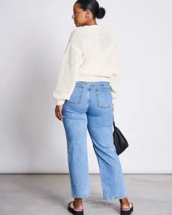 Chunky Cardigan Lena Offwhite Gots