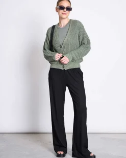 Chunky Cardigan Lena Sea Spray Gots