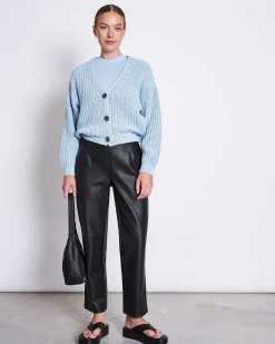 Chunky Cardigan Lena Sky Blue Gots