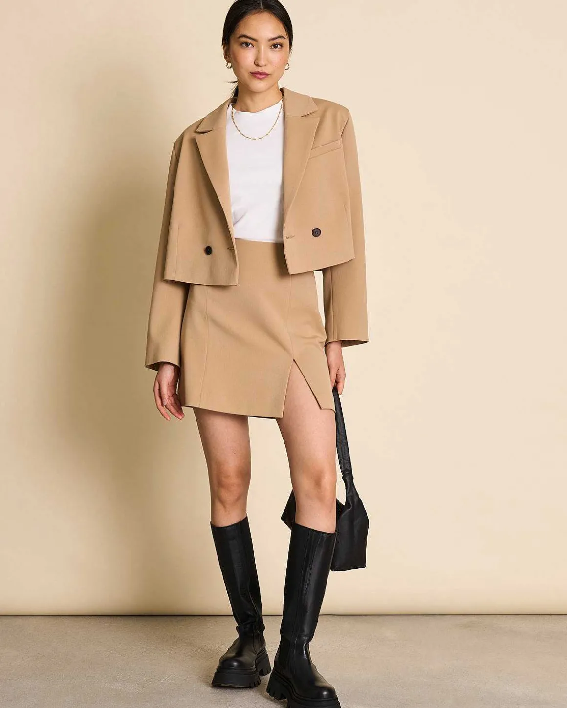 Cropped Blazer Tulia Camel