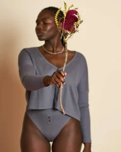 Cropped Cardigan Katla Lava