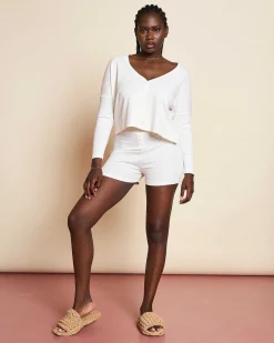 Cropped Cardigan Katla Offwhite