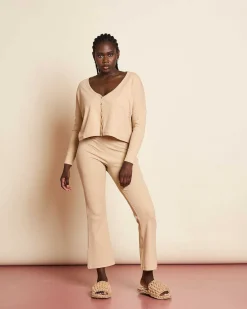 Cropped Cardigan Katla Stone