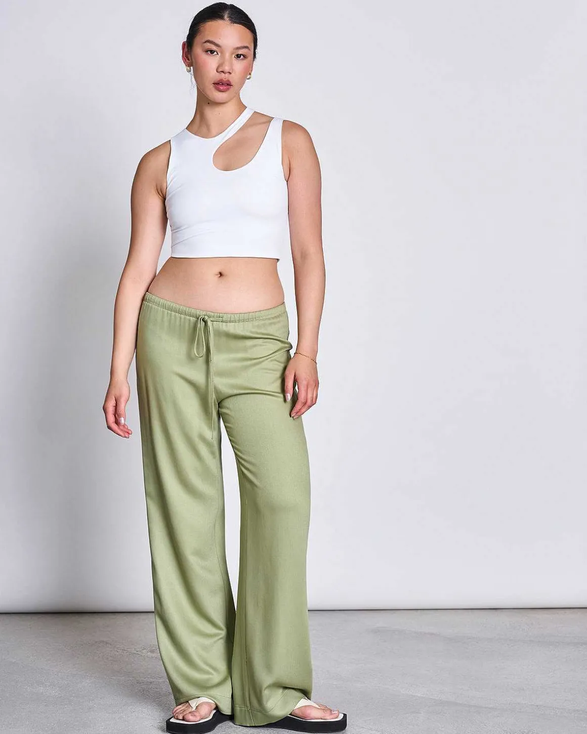 Cut Out Top Polla White