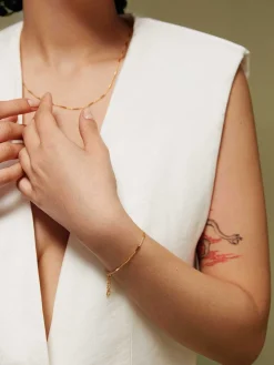 Dear Darling Berlin Delicate Bracelet With Fine Bars Gold