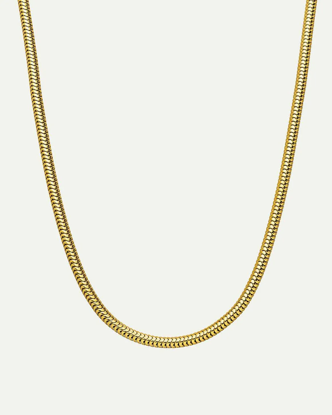 Dear Darling Berlin Delicate Short Snake Necklace Gold