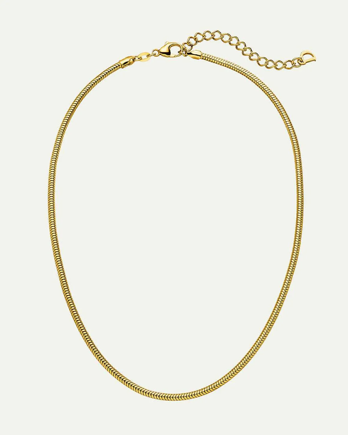 Dear Darling Berlin Delicate Short Snake Necklace Gold