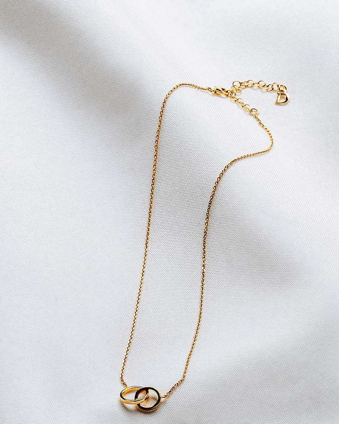Dear Darling Berlin Double Ring Necklace Gold