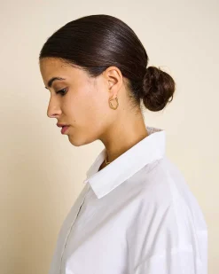 Dear Darling Berlin Elegant Hoop Earrings Gold