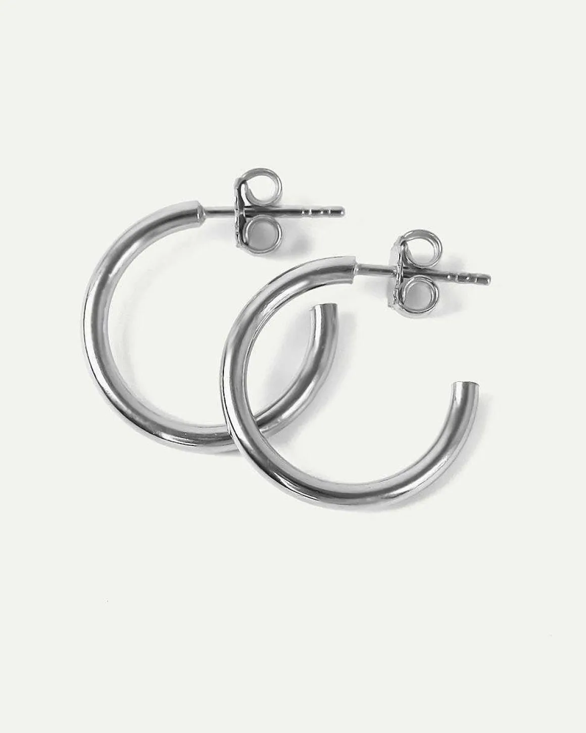 Dear Darling Berlin Essential Hoop Earrings Medium Silver