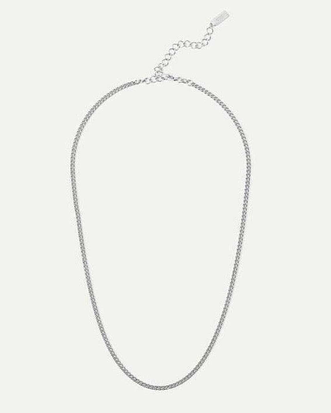 Dear Darling Berlin Fine Curb Chain Necklace Silver