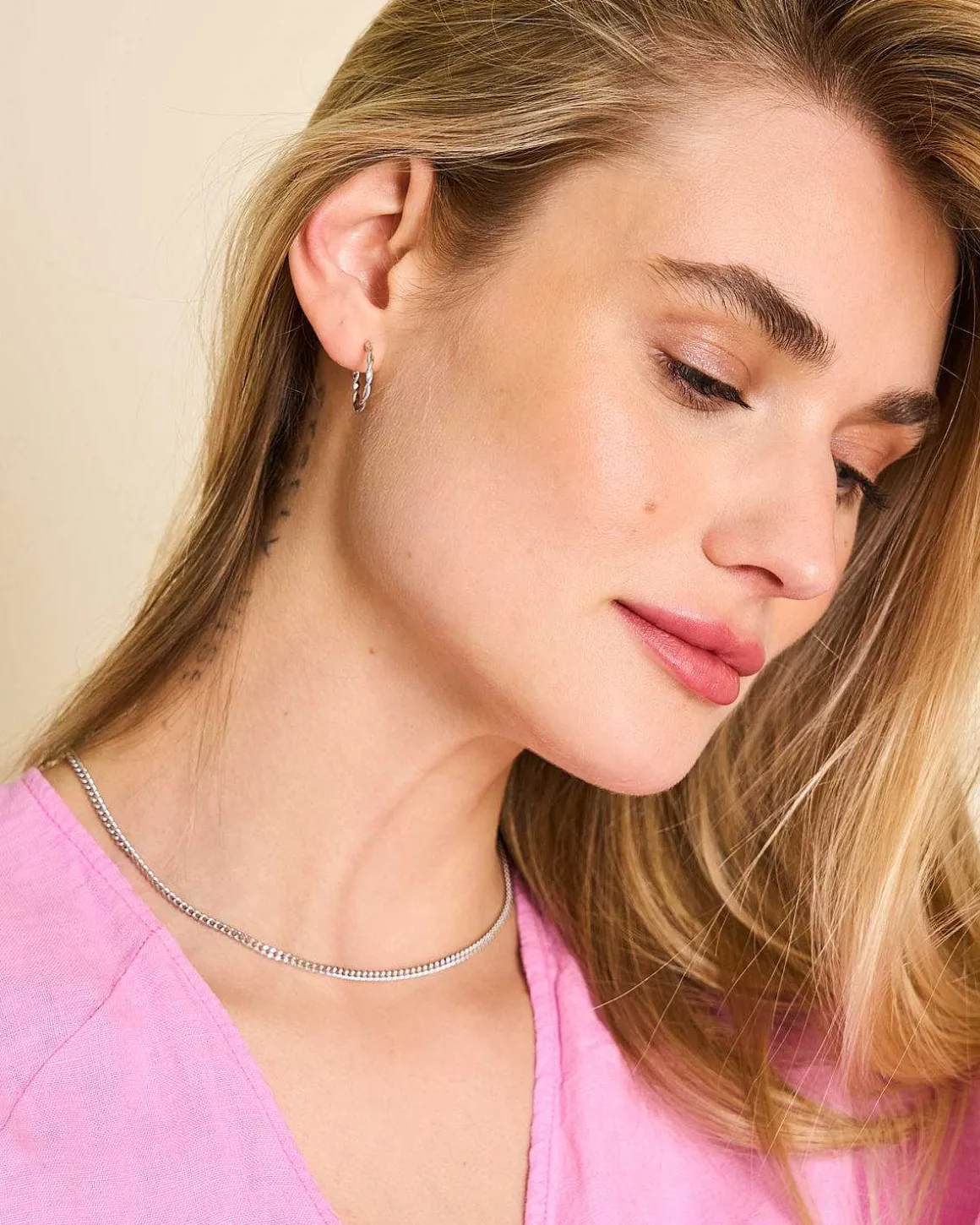 Dear Darling Berlin Fine Curb Chain Necklace Silver