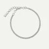 Dear Darling Berlin Fine Curb Chain Bracelet Silver