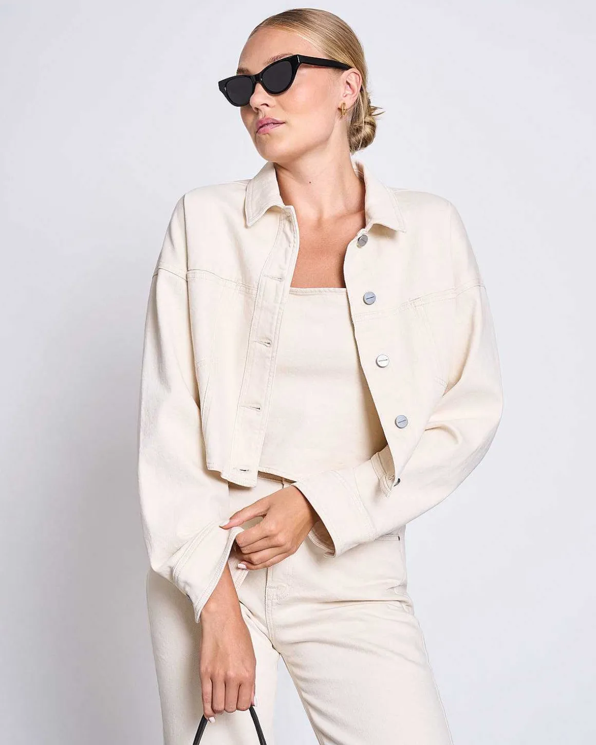 Denim Jacket Aria Ecru