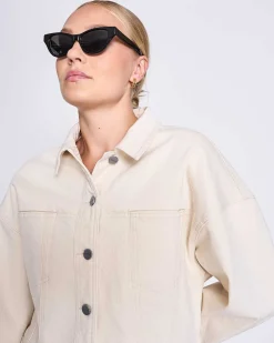 Denim Jacket Aria Ecru