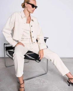 Denim Jacket Aria Ecru