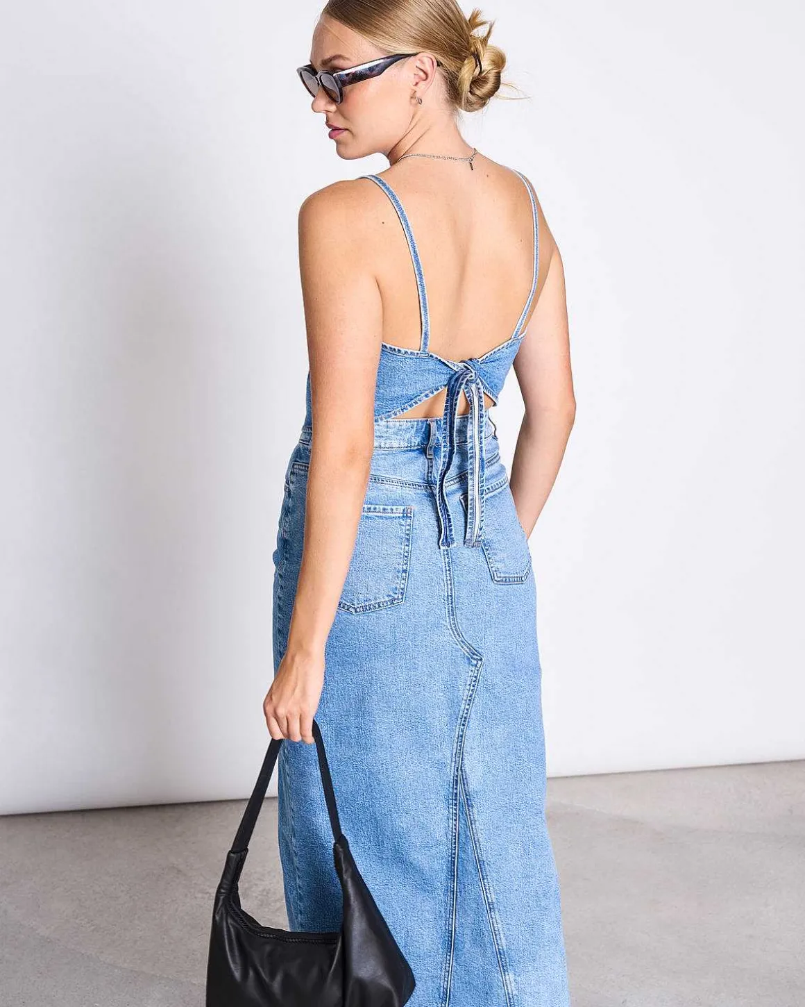 Denim Top Sera Light Blue