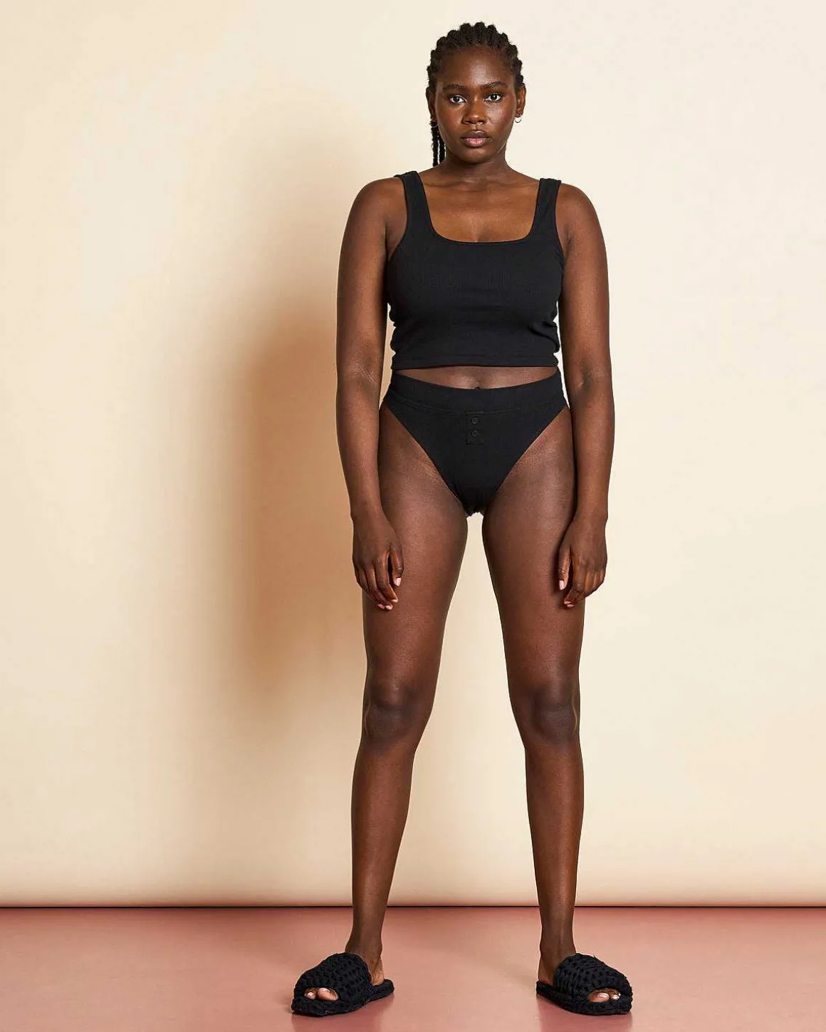 Highwaist Slip Askja Black