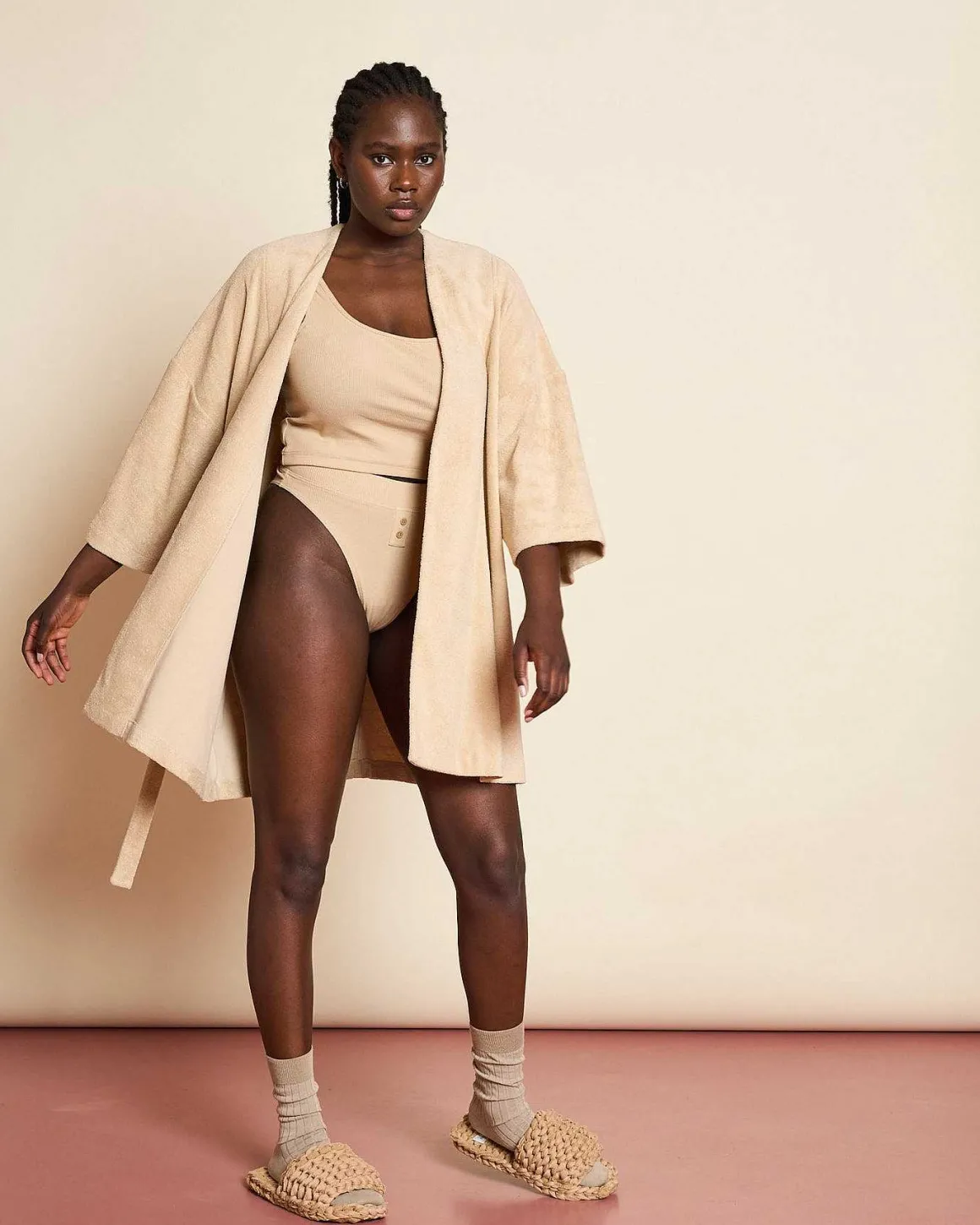 Highwaist Slip Askja Stone