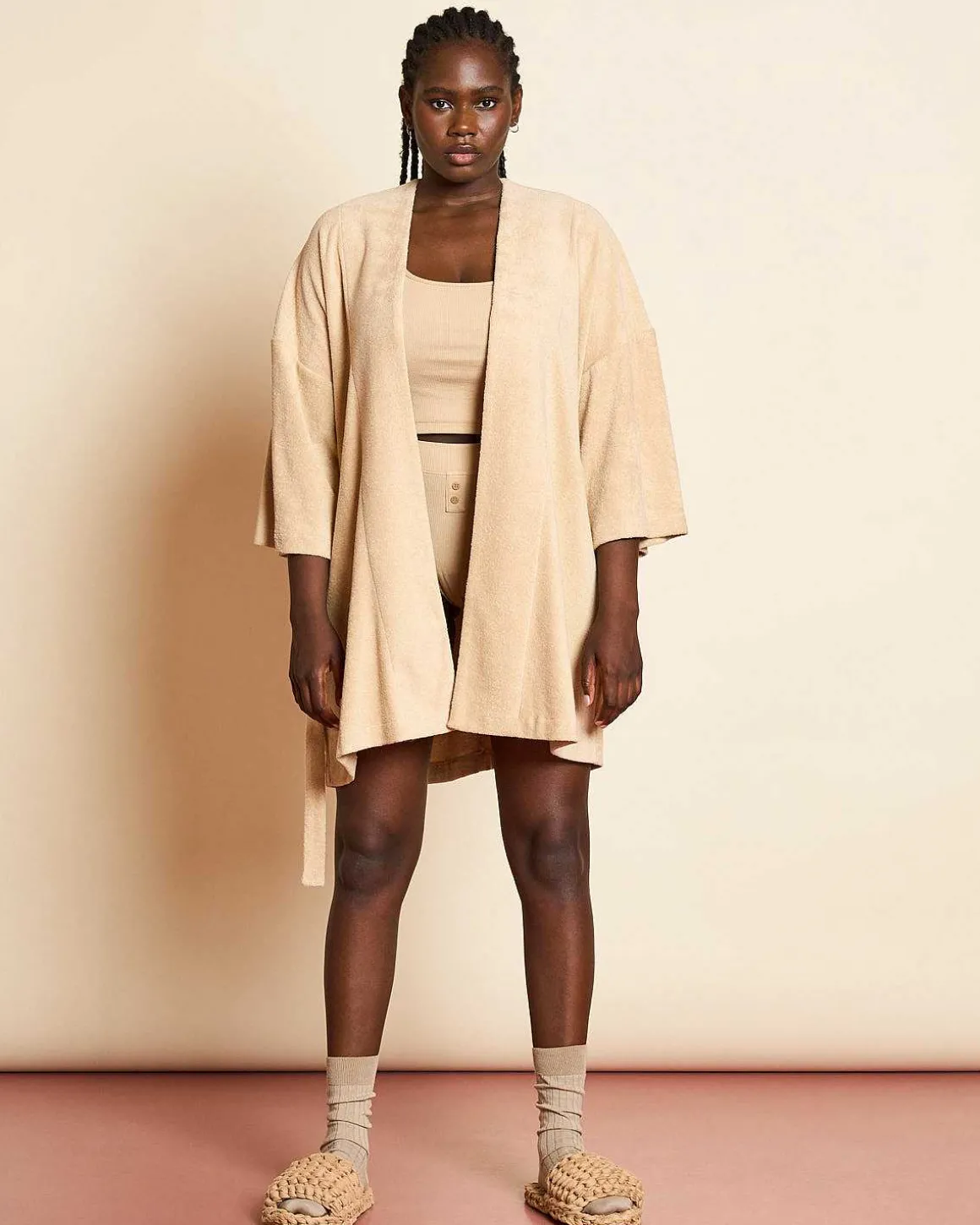 Home Comfort Set Robe Esja & Headband Lilou