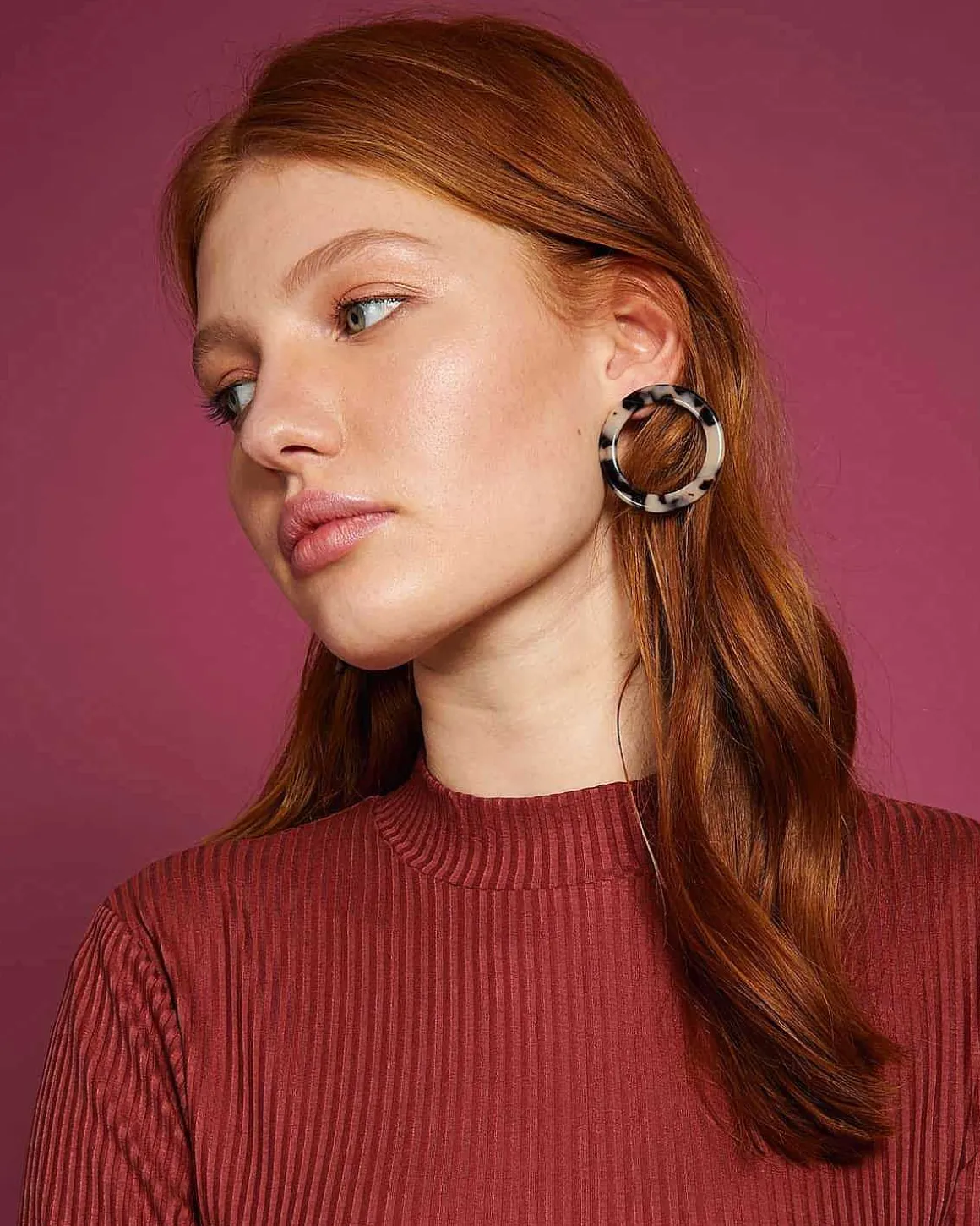 Isla Hoops Ash Blonde Tortoise