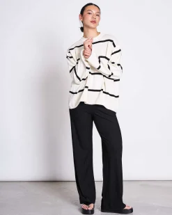Jumper Marta Striped Offwhite Gots