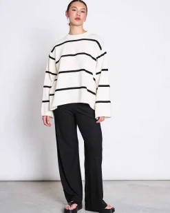 Jumper Marta Striped Offwhite Gots