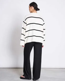 Jumper Marta Striped Offwhite Gots