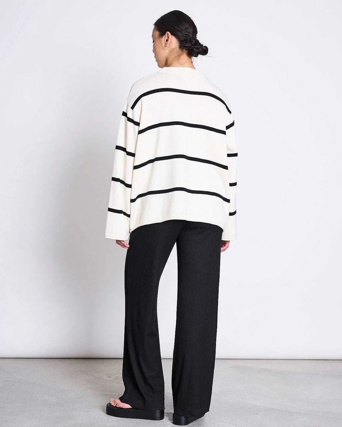 Jumper Marta Striped Offwhite Gots