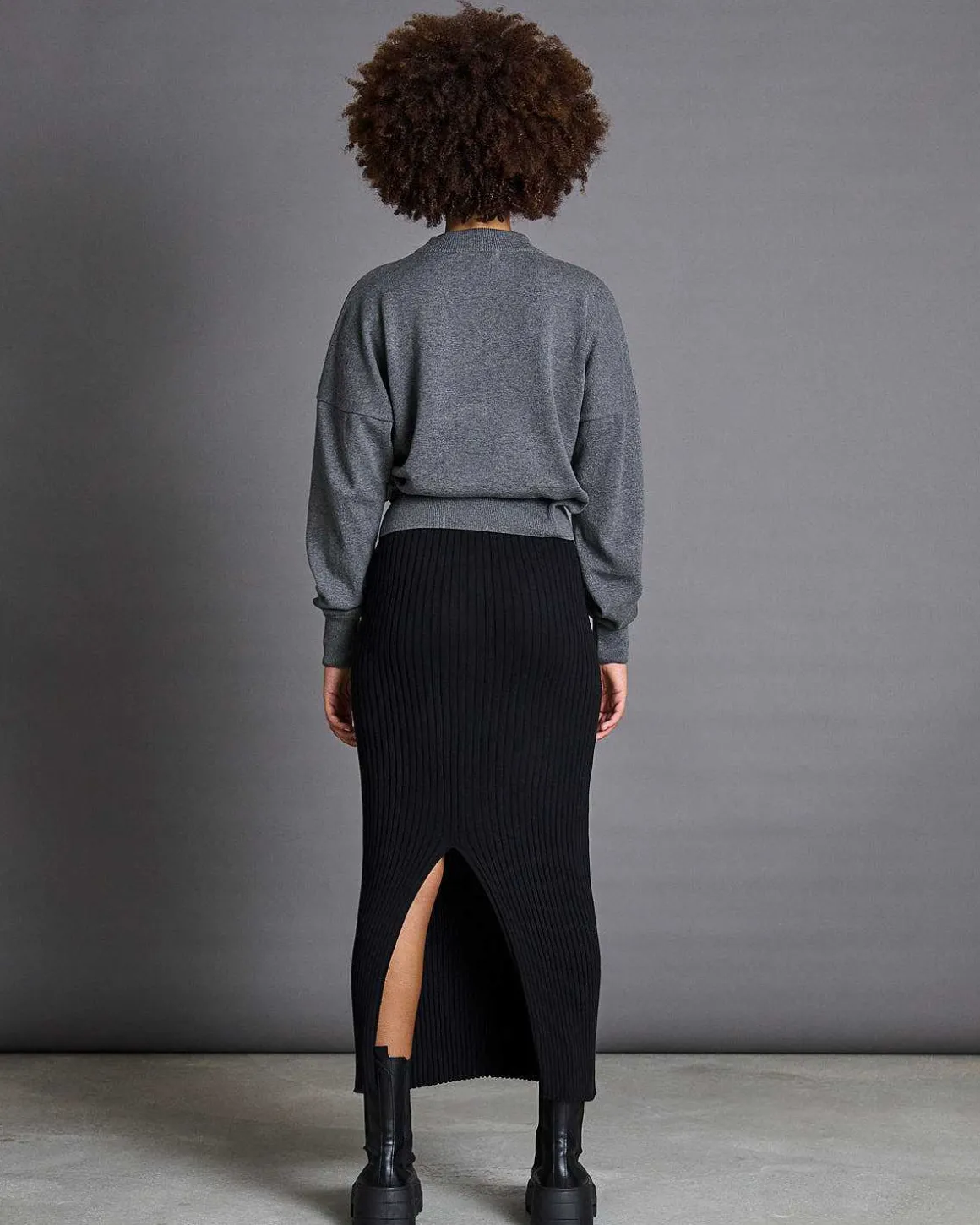 Jumper Yin Dark Grey Gots